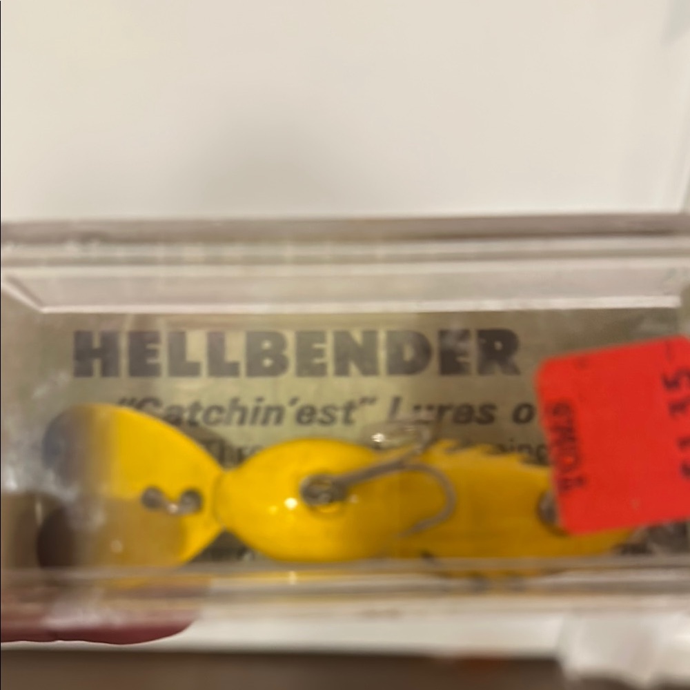 Yellow Fishing Lure VINTAGE
